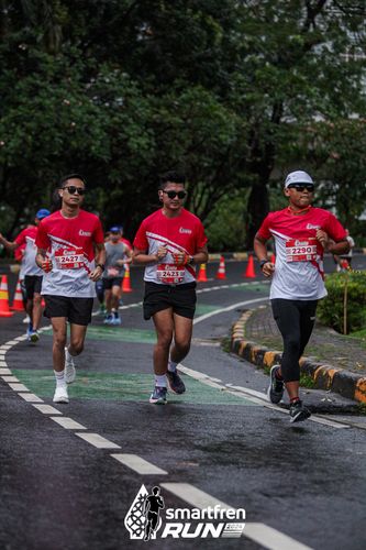 Race photo from Smartfren Run 2024