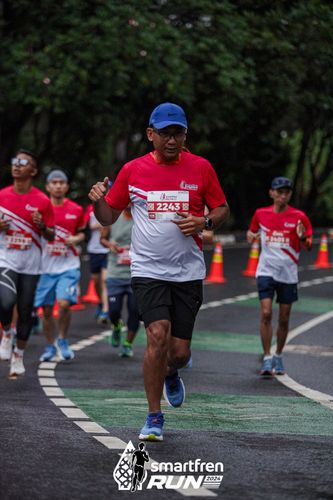 Race photo from Smartfren Run 2024