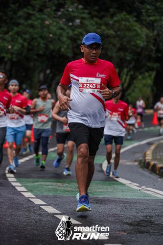 Race photo from Smartfren Run 2024