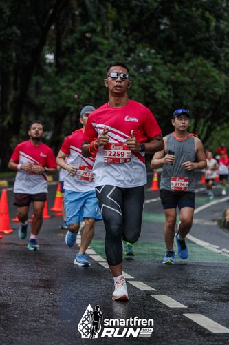 Race photo from Smartfren Run 2024