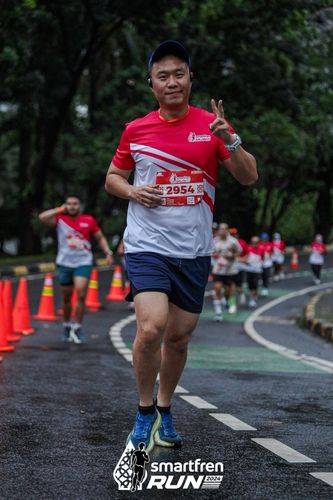 Race photo from Smartfren Run 2024
