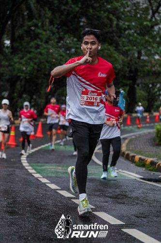 Race photo from Smartfren Run 2024