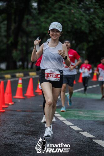 Race photo from Smartfren Run 2024