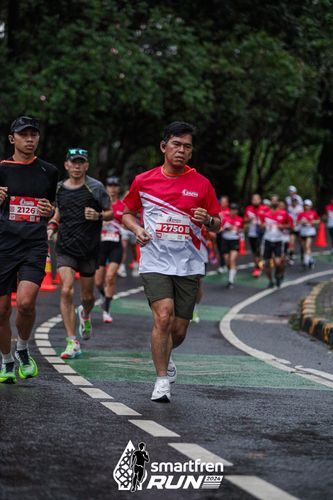 Race photo from Smartfren Run 2024