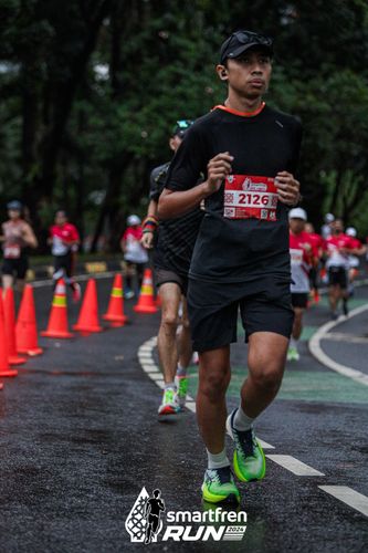 Race photo from Smartfren Run 2024