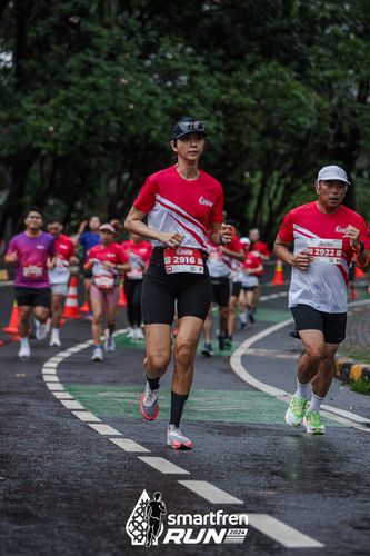 Race photo from Smartfren Run 2024