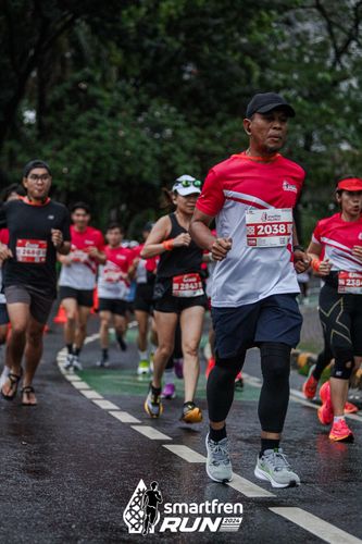Race photo from Smartfren Run 2024