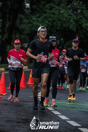 Race photo from Smartfren Run 2024