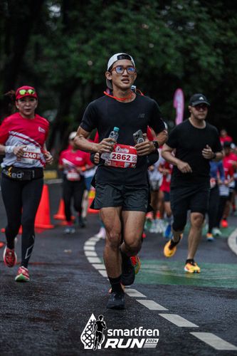 Race photo from Smartfren Run 2024