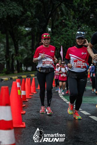 Race photo from Smartfren Run 2024