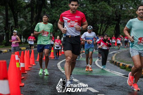 Race photo from Smartfren Run 2024