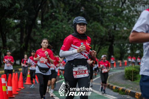 Race photo from Smartfren Run 2024