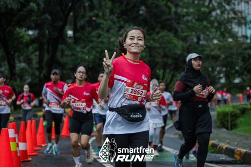Race photo from Smartfren Run 2024