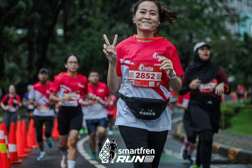 Race photo from Smartfren Run 2024