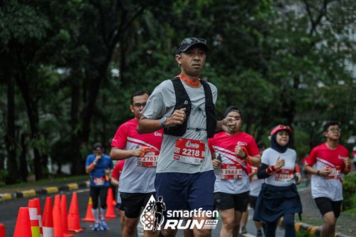 Race photo from Smartfren Run 2024