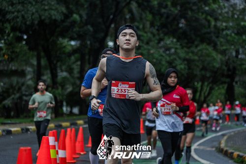 Race photo from Smartfren Run 2024
