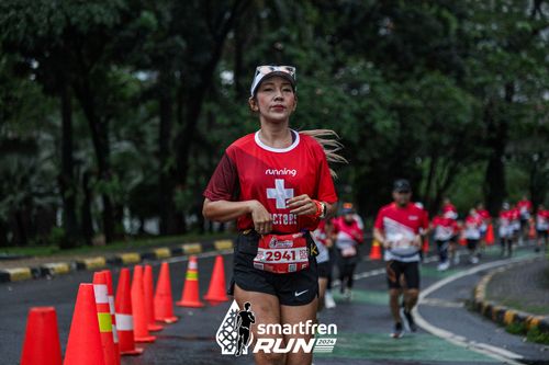 Race photo from Smartfren Run 2024