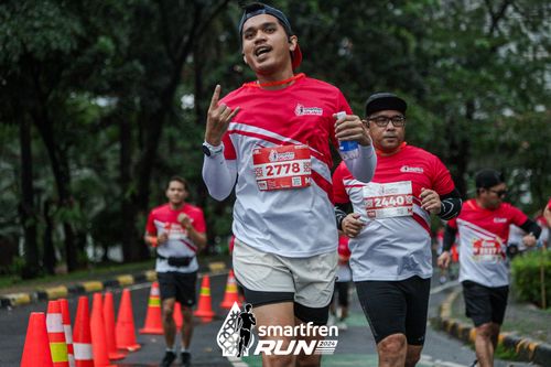 Race photo from Smartfren Run 2024