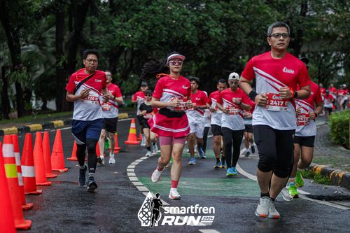 Race photo from Smartfren Run 2024