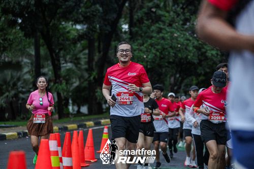 Race photo from Smartfren Run 2024