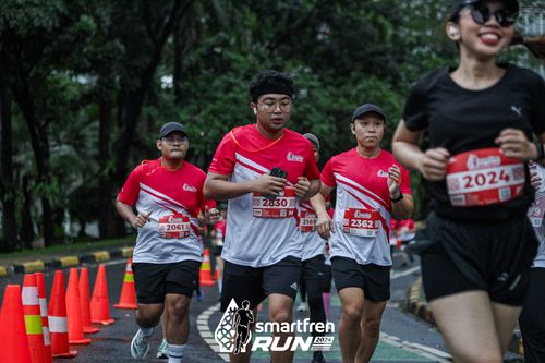 Race photo from Smartfren Run 2024