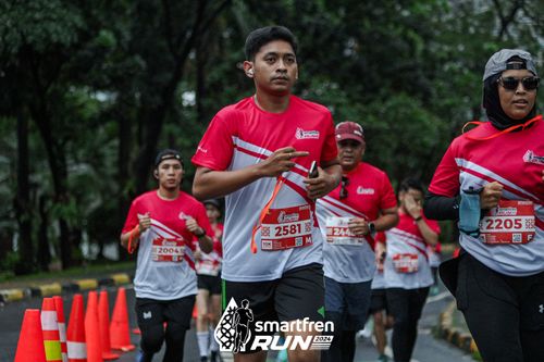Race photo from Smartfren Run 2024