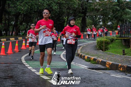 Race photo from Smartfren Run 2024
