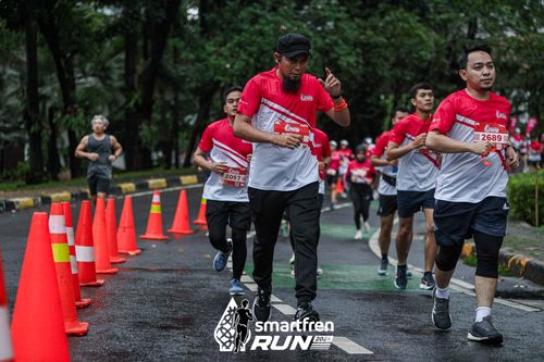 Race photo from Smartfren Run 2024