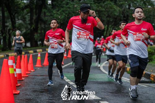 Race photo from Smartfren Run 2024