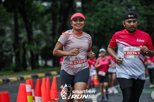 Race photo from Smartfren Run 2024