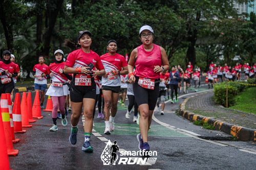 Race photo from Smartfren Run 2024
