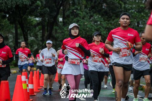 Race photo from Smartfren Run 2024