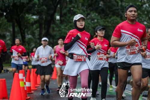 Race photo from Smartfren Run 2024