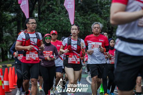 Race photo from Smartfren Run 2024
