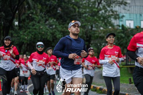 Race photo from Smartfren Run 2024