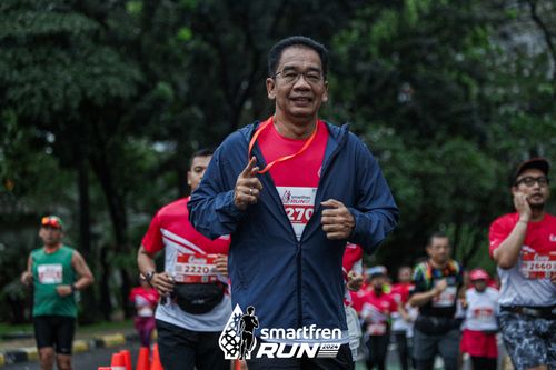 Race photo from Smartfren Run 2024