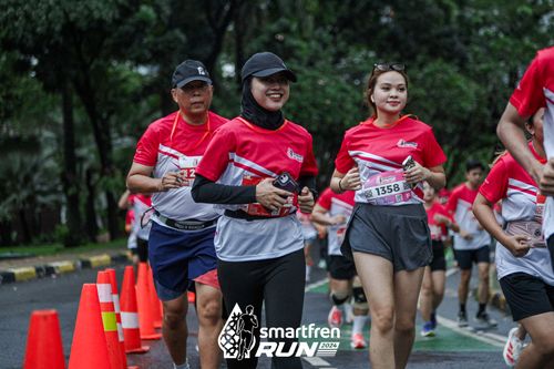 Race photo from Smartfren Run 2024