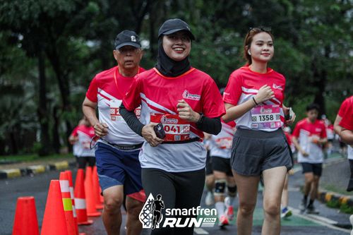 Race photo from Smartfren Run 2024