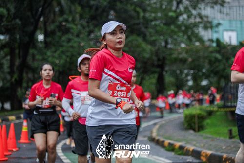 Race photo from Smartfren Run 2024
