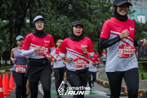 Race photo from Smartfren Run 2024