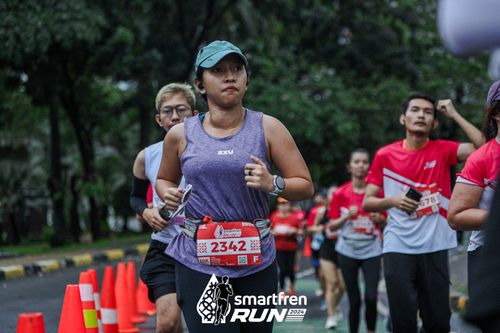 Race photo from Smartfren Run 2024