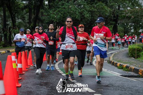 Race photo from Smartfren Run 2024