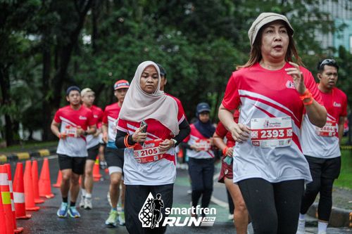 Race photo from Smartfren Run 2024