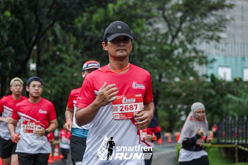 Race photo from Smartfren Run 2024
