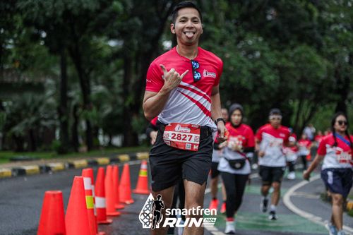 Race photo from Smartfren Run 2024