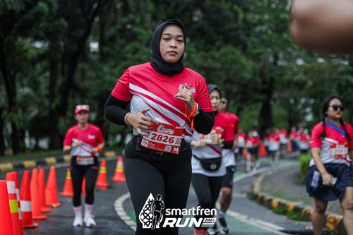 Race photo from Smartfren Run 2024