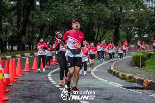 Race photo from Smartfren Run 2024