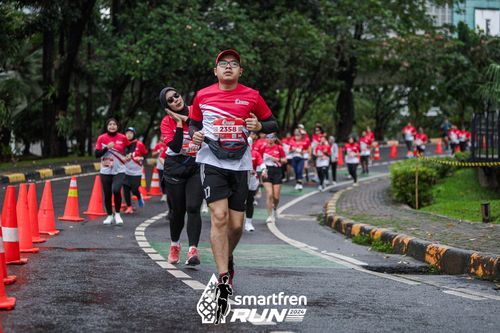 Race photo from Smartfren Run 2024