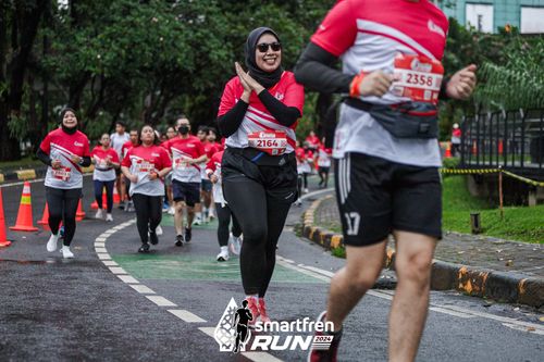 Race photo from Smartfren Run 2024