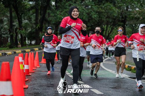 Race photo from Smartfren Run 2024
